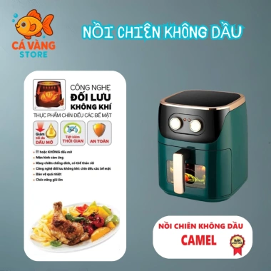 Nồi chiên không dầu CAMEL 7-15L, đa dung tích, LỖI 1 ĐỔI 1, bảo hành 12 tháng - Giá chỉ 589.000đ 10 Nồi chiên không dầu CAMEL 7-15L, đa dung tích, LỖI 1 ĐỔI 1, bảo hành 12 tháng - Giá chỉ 589.000đ 10