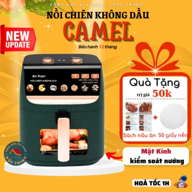 Nồi chiên không dầu CAMEL 8-15L mặt kính 2.025 - Giá chỉ 595.000 VNĐ, giảm tới 23%