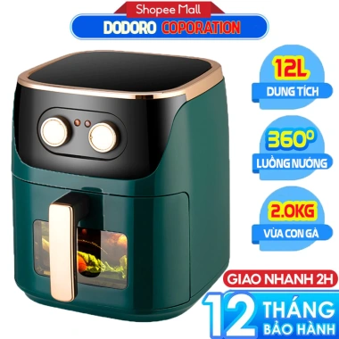 Nồi chiên không dầu CAMEL DODORO 10-12L - Tiết kiệm dầu, bảo hành 1 năm, giá 430.000 VND 10 Nồi chiên không dầu CAMEL DODORO 10-12L - Tiết kiệm dầu, bảo hành 1 năm, giá 430.000 VND 10