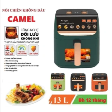 Nồi Chiên Không Dầu Camel/Zodan 7-12L Có Video Bảo Hành 1 Năm Giá Giảm 550k