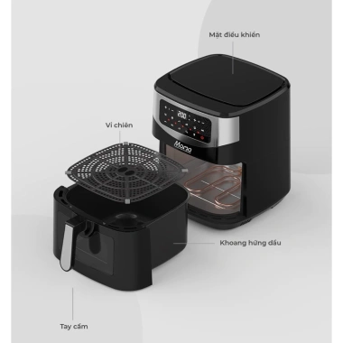 Nồi chiên không dầu điện tử 10,5L SUNHOUSE MAMA SHD4.093 - Bảo hành 2 năm giảm giá 20%