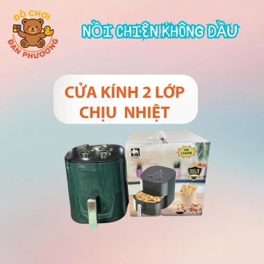 Nồi chiên không dầu dung tích 10-15L Tiện lợi, bảo hành 12 tháng, giá 589.000₫ 3 Nồi chiên không dầu dung tích 10-15L Tiện lợi, bảo hành 12 tháng, giá 589.000₫ 3