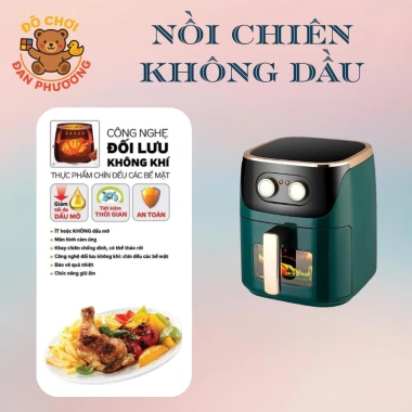 Nồi chiên không dầu dung tích 10-15L Tiện lợi, bảo hành 12 tháng, giá 589.000₫