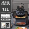 Nồi chiên không dầu ECOMIX 12L đa năng, chiên 360° - 2 năm bảo hành, nhanh gọn