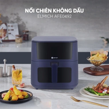 Nồi chiên không dầu Elmich AFE492 dung tích lớn - Ít dầu mỡ, an toàn sức khỏe, chỉ 1.8tr