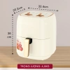 Nồi chiên không dầu Fujihome 6.5L 1.600W, chống dính, tự ngắt, tặng kẹp - 747.000đ 7