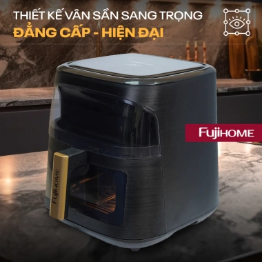 Nồi chiên không dầu FUJIHOME 8L 1.800W nhập khẩu, cảm ứng mặt kính - Giá chỉ 747.000₫ giảm giá