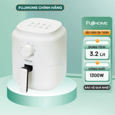 Nồi chiên không dầu FUJIHOME A3 3,2L 1.300W - Điều khiển cơ, giá ưu đãi 630.000 VND