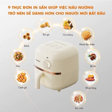 Nồi Chiên Không Dầu GAABOR 2L AF20M-YE01A - Giảm 475k, Chiên Giòn, Tiết Kiệm 3 Nồi Chiên Không Dầu GAABOR 2L AF20M-YE01A - Giảm 475k, Chiên Giòn, Tiết Kiệm 3