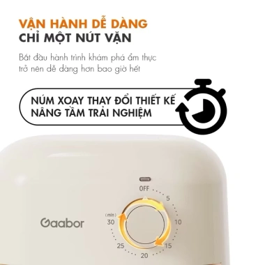 Nồi Chiên Không Dầu GAABOR 2L AF20M-YE01A - Giảm 475k, Chiên Giòn, Tiết Kiệm 4 Nồi Chiên Không Dầu GAABOR 2L AF20M-YE01A - Giảm 475k, Chiên Giòn, Tiết Kiệm 4