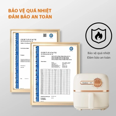 Nồi chiên không dầu Gaabor AF20M-YE01S 2L nhỏ tiết kiệm điện cho 2 người - 600k