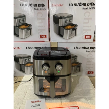 Nồi chiên không dầu Hichiko 10 lít - Giảm còn 1,45 triệu, chiên giòn nhanh, an toàn