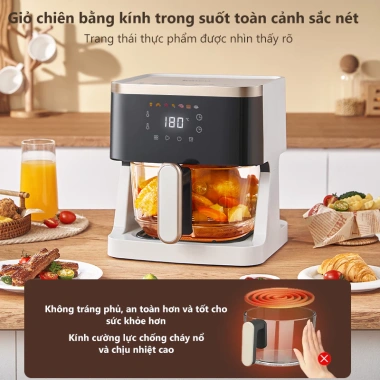 Nồi chiên không dầu Kawu Japan Design - Bếp nướng thủy tinh borosilicate 360 độ nướng mọi mặt, giá ưu đãi 1.078.000đ 3