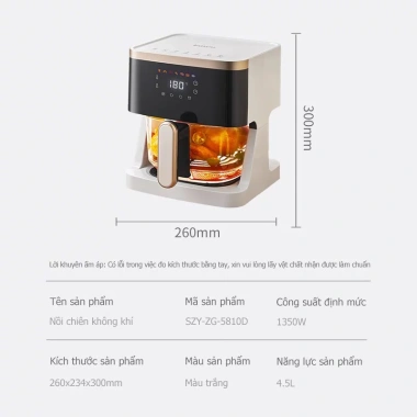 Nồi chiên không dầu Kawu Japan Design - Bếp nướng thủy tinh borosilicate 360 độ nướng mọi mặt, giá ưu đãi 1.078.000đ 9
