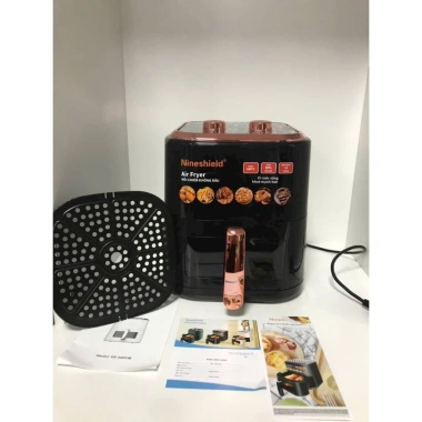 Nồi chiên không dầu KB5.005M Nineshield 8L Rapid Air - Giá 615k, Bảo hành 12 tháng, Tiết kiệm năng lượng, Đa chức năng.