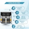 Nồi chiên không dầu KORICHI KRC-6.510 10L 1.800W - 2 núm xoay, thiết kế hiện đại, 1.534.000 VND 2