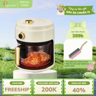 Nồi chiên không dầu La Goumet 4L 1.200W khay thủy tinh an toàn - Giá ưu đãi 1.499.000 VND