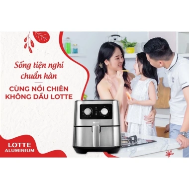 Nồi chiên không dầu Lotte 5,5L Hàn Quốc - Chính hãng, 12 tháng BH, giá 2.28 triệu