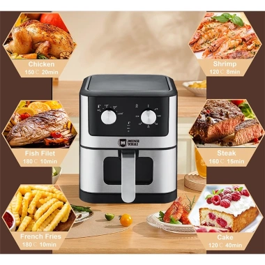 Nồi Chiên Không Dầu MINH KHAI 6L Thép Không Gỉ - BH 1 Năm - Hàng Chính Hãng - Giá 1.93 Triệu