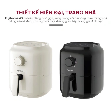 Nồi chiên không dầu mini FUJIHOME A3 3,2 lít 1.300W công suất lớn - Dễ dùng, giá 630.000đ giảm mạnh 3