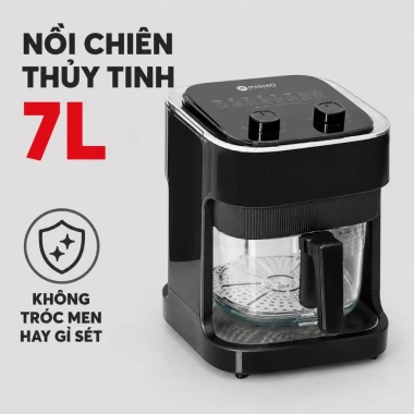 Nồi Chiên Không Dầu Mishio 7L/5L Chính Hãng Bảo Hành 24 Tháng Giá 789.000 VNĐ