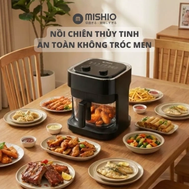 Nồi Chiên Không Dầu Mishio 7L/5L Chính Hãng Bảo Hành 24 Tháng Giá 789.000 VNĐ