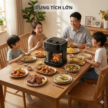 Nồi Chiên Không Dầu Mishio 7L/5L Chính Hãng Bảo Hành 24 Tháng Giá 789.000 VNĐ