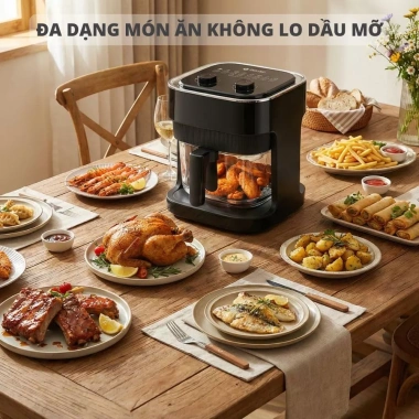 Nồi Chiên Không Dầu Mishio 7L/5L Chính Hãng Bảo Hành 24 Tháng Giá 789.000 VNĐ