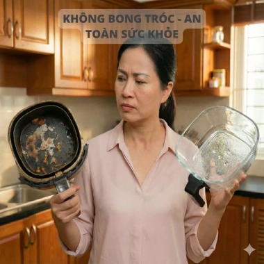 Nồi Chiên Không Dầu Mishio 7L/5L Chính Hãng Bảo Hành 24 Tháng Giá 789.000 VNĐ