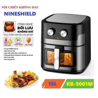 Nồi chiên không dầu Nineshield 10L kính + lò nướng đối lưu, BH 12 tháng, giảm 749k 6