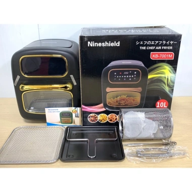 Nồi chiên không dầu Nineshield 10L kính + lò nướng đối lưu, BH 12 tháng, giảm 749k 10