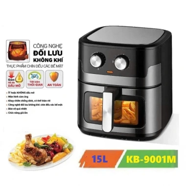 Nồi chiên không dầu Nineshield 8-15L công nghệ 360 độ, màn hình điện tử, bảo hành 12 tháng, giảm giá 1.240.000₫ 6