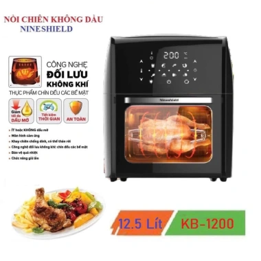 Nồi chiên không dầu Nineshield 8-15L công nghệ 360 độ, màn hình điện tử, bảo hành 12 tháng, giảm giá 1.240.000₫ 7