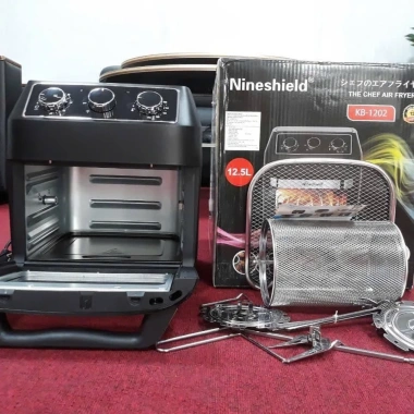 Nồi chiên không dầu Nineshield KB-1.202 1.800W - Nướng, giảm 80% dầu mỡ, nấu nhanh, đều, giá ưu đãi 1.379.000 VND