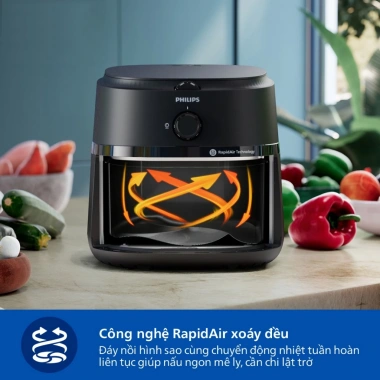 Nồi chiên không dầu Philips 6.2L 2 ngăn 7.1L - BH 24 tháng, giá 1.569.000₫