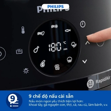 Nồi chiên không dầu Philips NA/120-130 6.2L điện tử - Giá ưu đãi 1.38 triệu hàng chính hãng 4