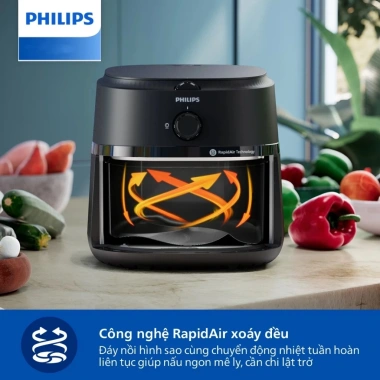 Nồi chiên không dầu Philips NA130/00 6.2L 1.700W Chính hãng, bảo hành 2 năm, giảm giá 3 Nồi chiên không dầu Philips NA130/00 6.2L 1.700W Chính hãng, bảo hành 2 năm, giảm giá 3
