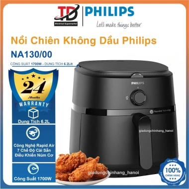 Nồi chiên không dầu Philips NA130/00 6.2L 1.700W - Hàng chính hãng, giảm giá 1.389.000₫