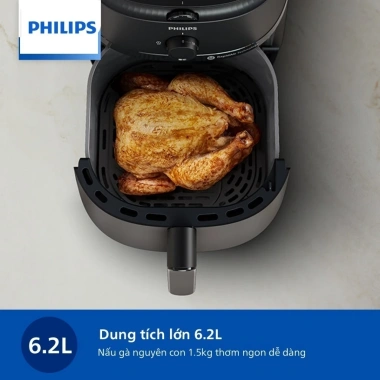 Nồi chiên không dầu Philips NA130/00 6.2L 1.700W - Hàng chính hãng, giảm giá 1.389.000₫