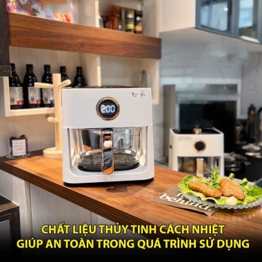 Nồi chiên không dầu PVL QL-02 10L lồng kính xuyên thấu, chiên đều 360 độ - Bảo hành 2 năm, giá 860.000₫ 3