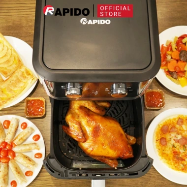 Nồi Chiên Không Dầu RAPIDO RAF 8.0M 8L Chống Dính An Toàn - Bảo Hành 12 Tháng