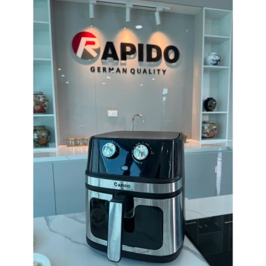 Nồi chiên không dầu Rapido RAF 8.0M3 2 thanh nhiệt trên dưới, đối lưu - Giá ưu đãi 1.4 triệu