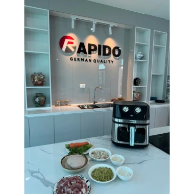 Nồi chiên không dầu Rapido RAF 8.0M3 2 thanh nhiệt trên dưới, đối lưu - Giá ưu đãi 1.4 triệu