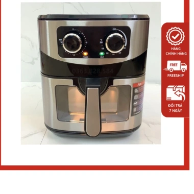 Nồi Chiên Không Dầu SHARP 12L Siêu Rộng – Chiên Nướng Gà 3kg, Cửa Kính Hiện Đại, BH 12 Tháng, Giá Ưu Đãi 1,49 Triệu