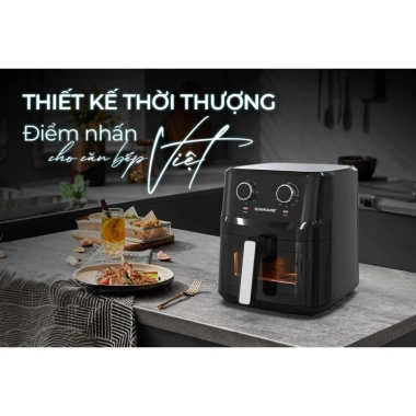 Nồi Chiên Không Dầu SHD4.030 6.5L Sunhouse - Cửa Sổ Chiên Trong Suốt, Bảo Hành 12 Tháng, 1.079.000 VND