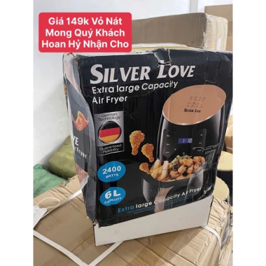 Nồi Chiên Không Dầu Silver Crest 4.5L Màn Hình Cảm Ứng Thông Minh Giá 349.000₫