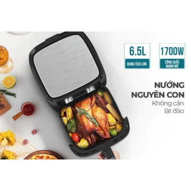 Nồi Chiên Không Dầu Sunhouse 6.5L SHD4.030 - Cửa Sổ Chiên Trong Suốt, Bảo Hành 12 Tháng, 1.159.000 VND 3