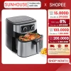 Nồi chiên không dầu SUNHOUSE 6.5L SHD4.030 Rapid Air giảm 80% dầu mỡ, khoang trong suốt - Giá 1.058.999đ