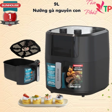 Nồi chiên không dầu Sunhouse 6.5L/9L SHD4.030 SHD4.037 - Bảo hành 1 năm, Giá 1.190.000