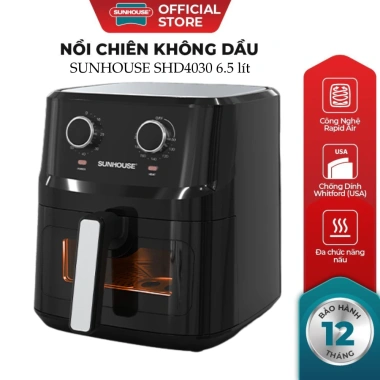 Nồi chiên không dầu SUNHOUSE 9L SHD4.035 mẫu mới chính hãng - chiên nướng lượng lớn, giảm giá 22%